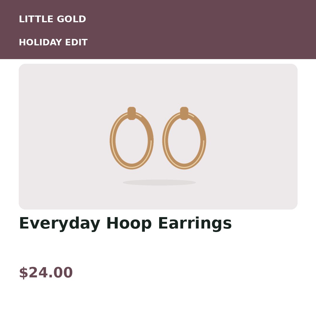 Fictional Jewelry collection promotion made with original sample illustrations